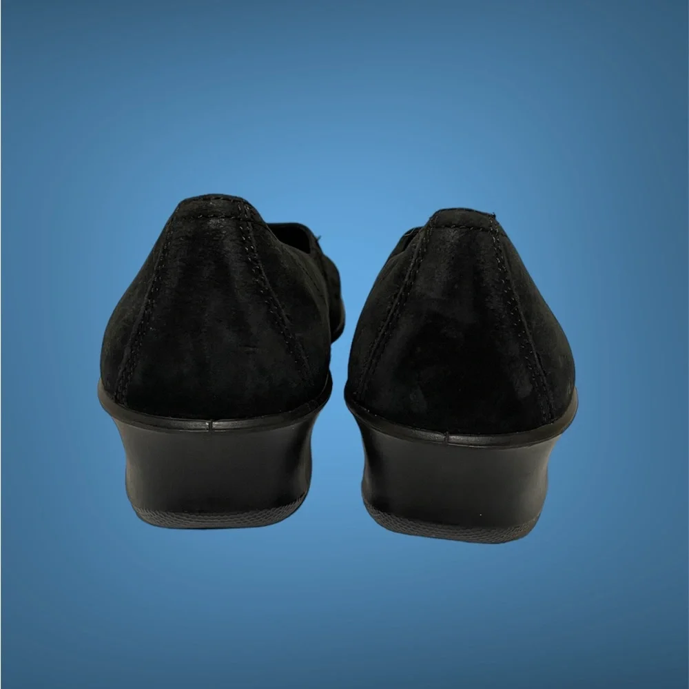 Ecco‎ Women's Felicia Summer Black Slip-On Wedge Shoe Size 36